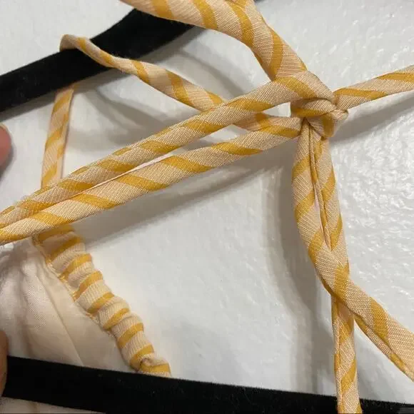 NWT Revolve x LPA Acerra‎ Yellow Striped Crop Top - Picture 7 of 10